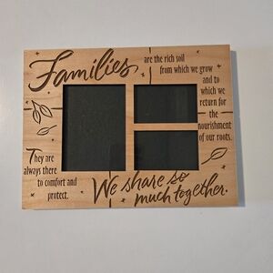 Wooden Family Photo Frame - 8.5" x 6.5" Frame